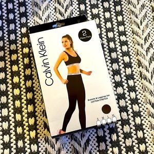 NWT CALVIN KLEIN Bralette & Leggings Set S